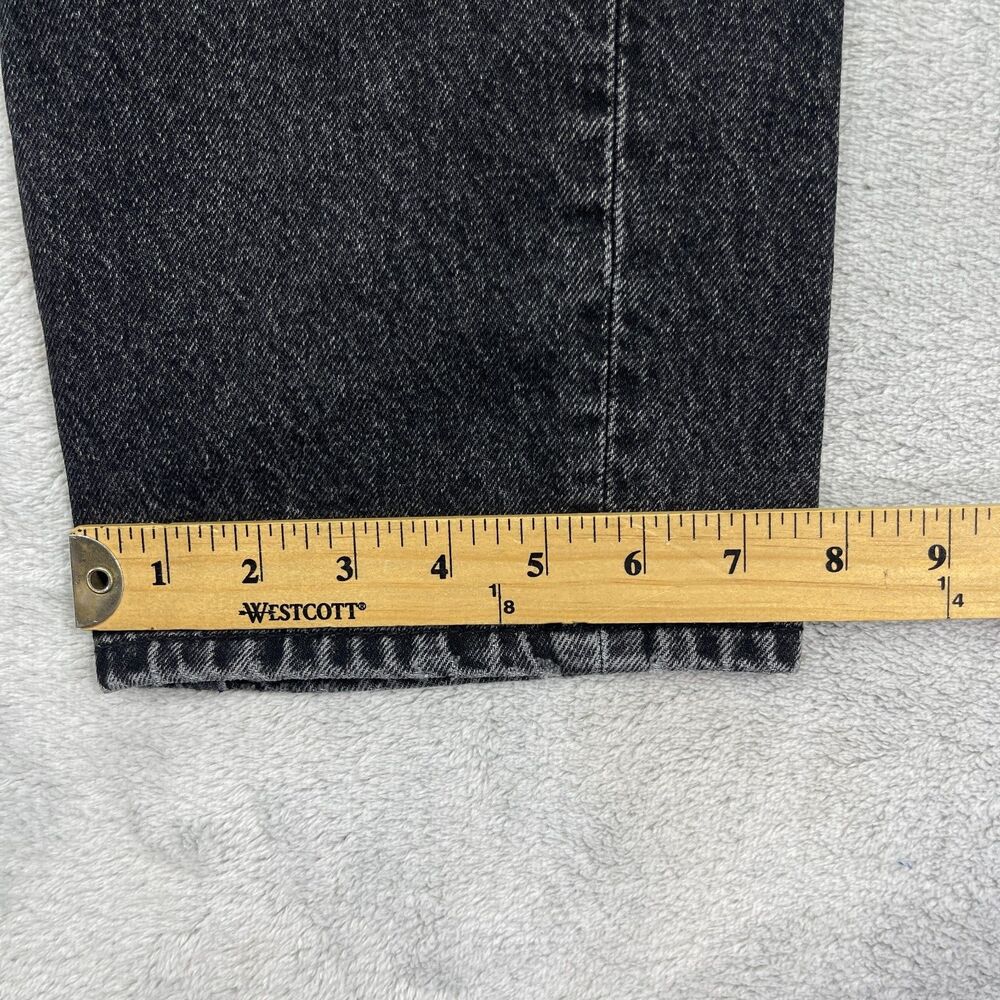 Zara Jeans Men 32 Black Straight Leg Denim Pants Faded Wash 100% Cotton - Picture 12 of 14